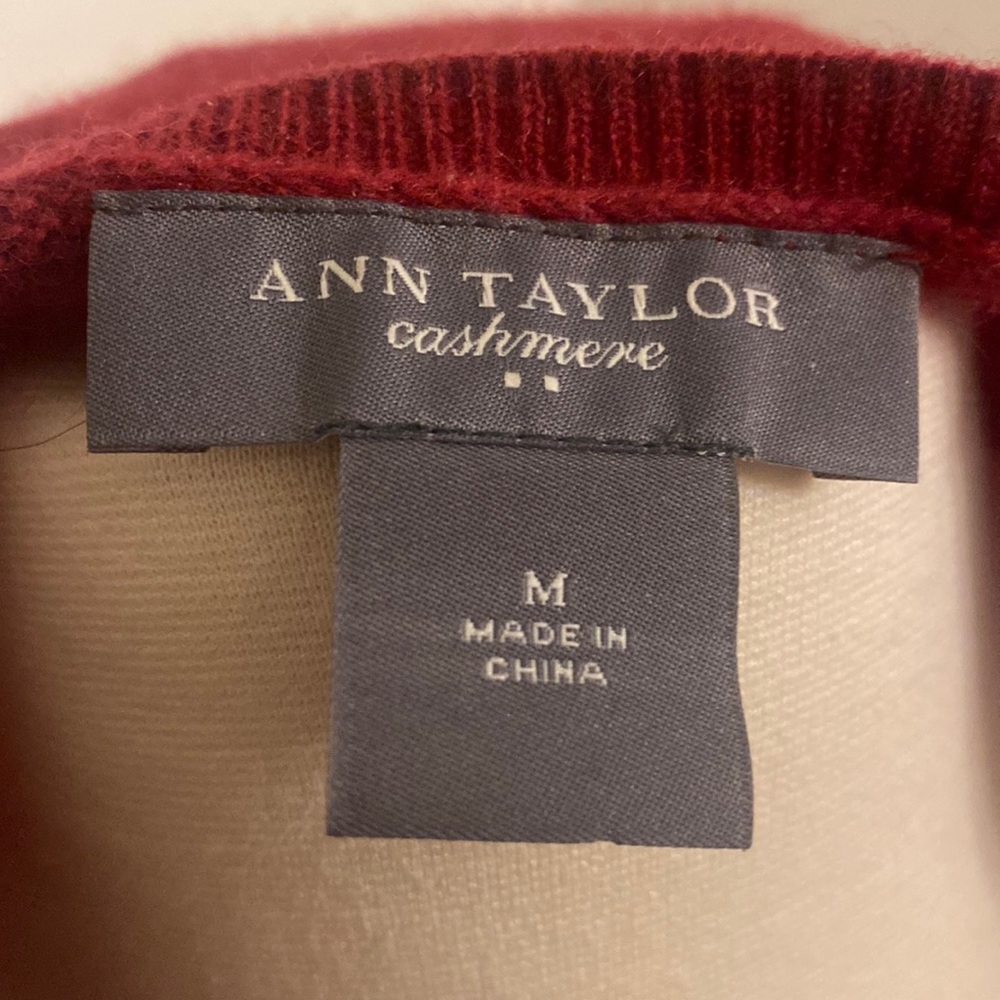 Wine cashmere blouse/sweater